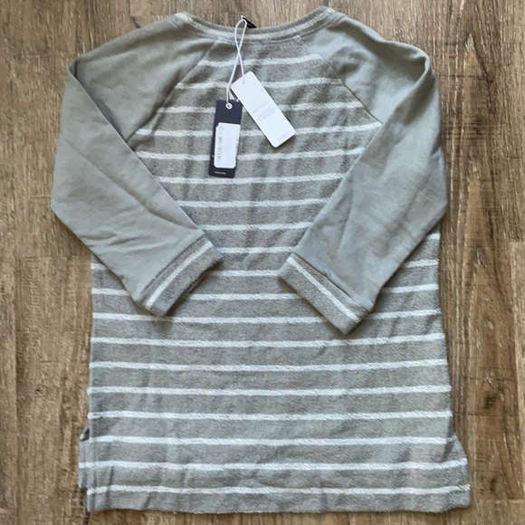 COPY - NYDJ French Terry Striped Top Grey XS - Picture 7 of 7